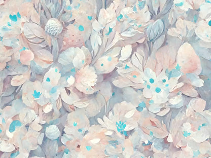 Pastel Floral 10’X8’ Fleece (120 X 96 Inch) Backdrop