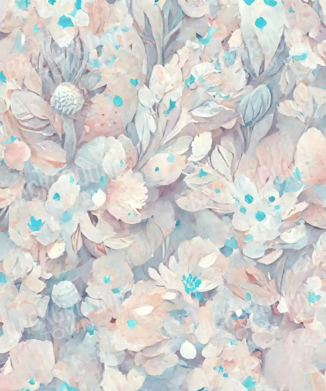 White Floral Backdrop for Photography