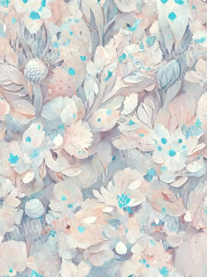 Pastel Floral 5’X6’8’ Fleece (60 X 80 Inch) Backdrop