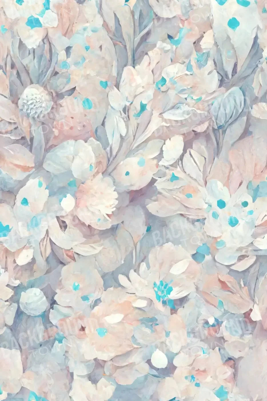 Pastel Floral 5’X8’ Ultracloth (60 X 96 Inch) Backdrop