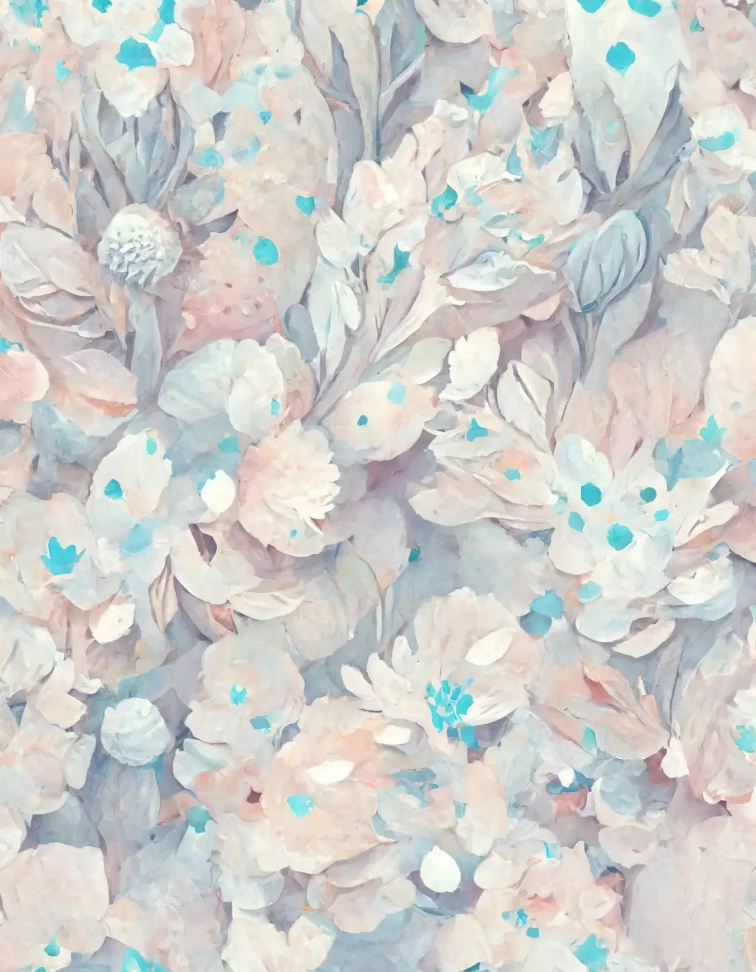 Pastel Floral 6’X8’ Fleece (72 X 96 Inch) Backdrop