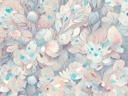 Pastel Floral 7’X5’ Ultracloth (84 X 60 Inch) Backdrop