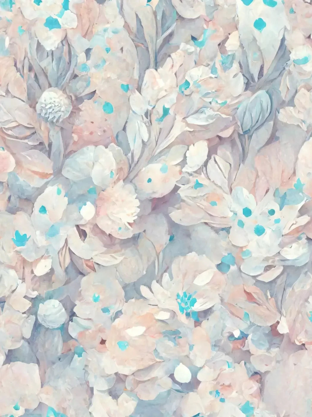Pastel Floral 8’X10’ Fleece (96 X 120 Inch) Backdrop