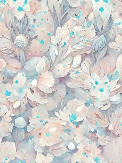 Pastel Floral 8’X10’ Fleece (96 X 120 Inch) Backdrop