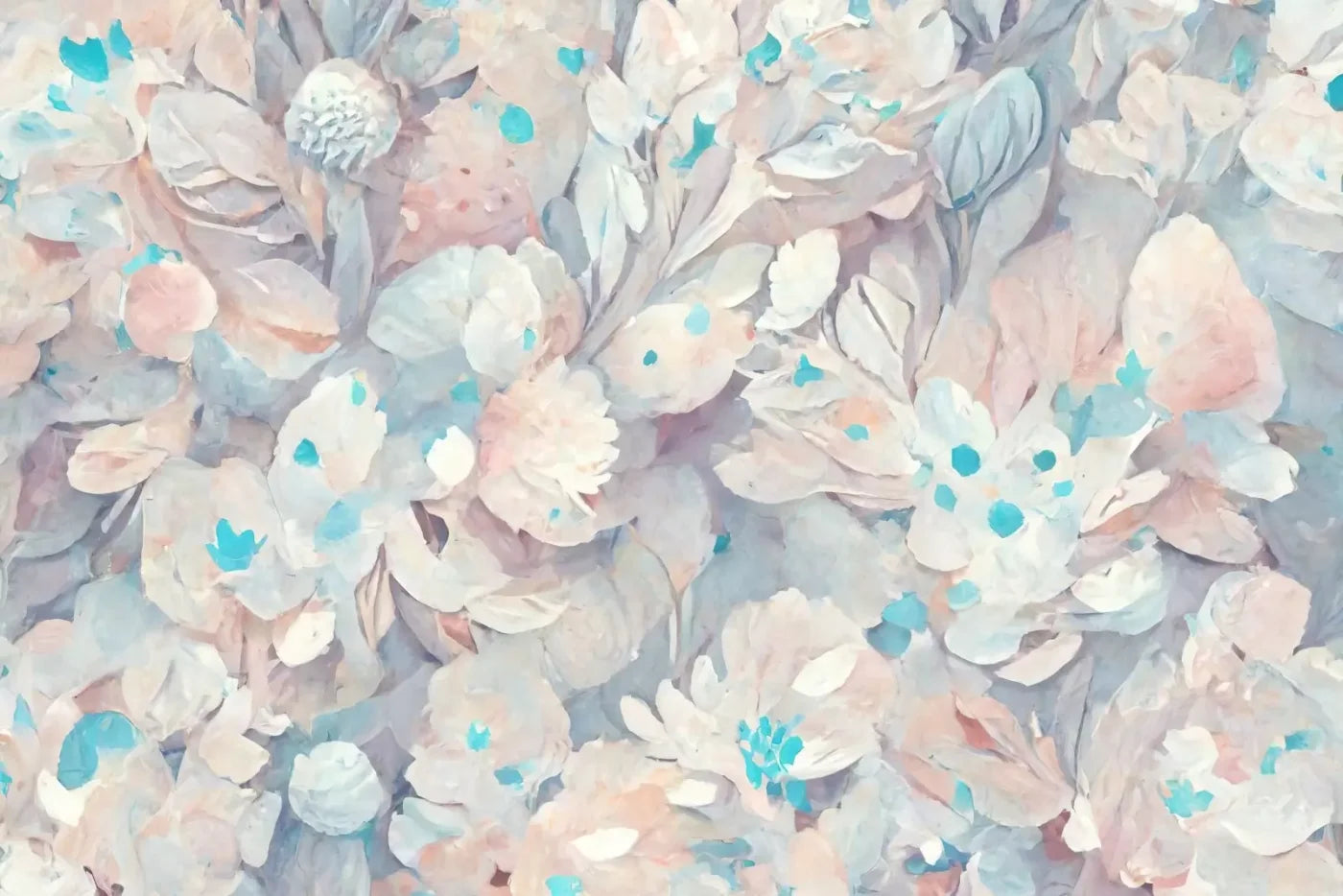 Pastel Floral 8’X5’ Ultracloth (96 X 60 Inch) Backdrop