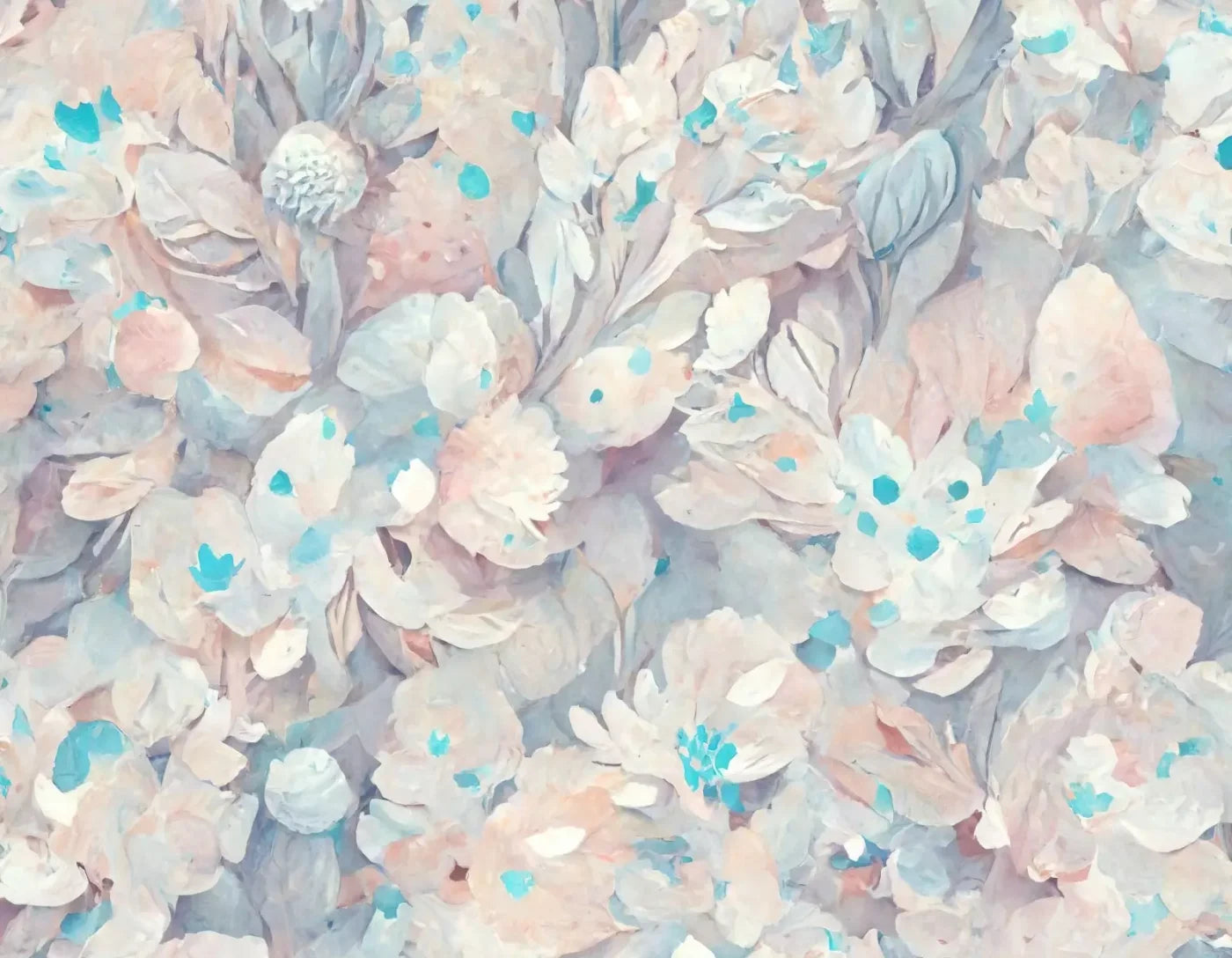 Pastel Floral 8’X6’ Fleece (96 X 72 Inch) Backdrop