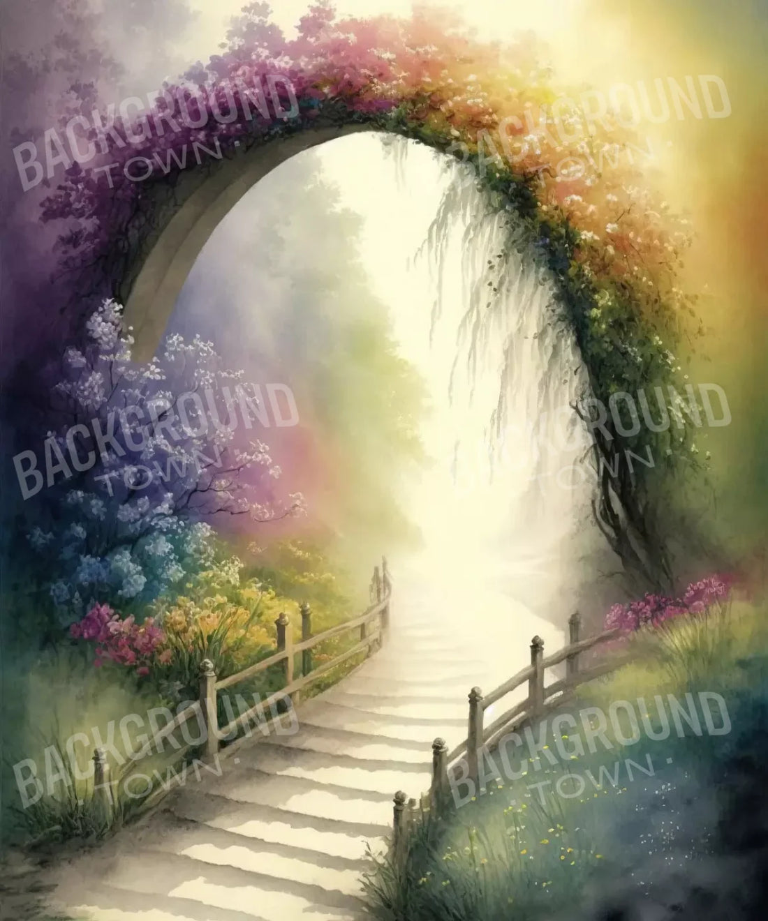 Multi-Color Easter Backdrop for Photography