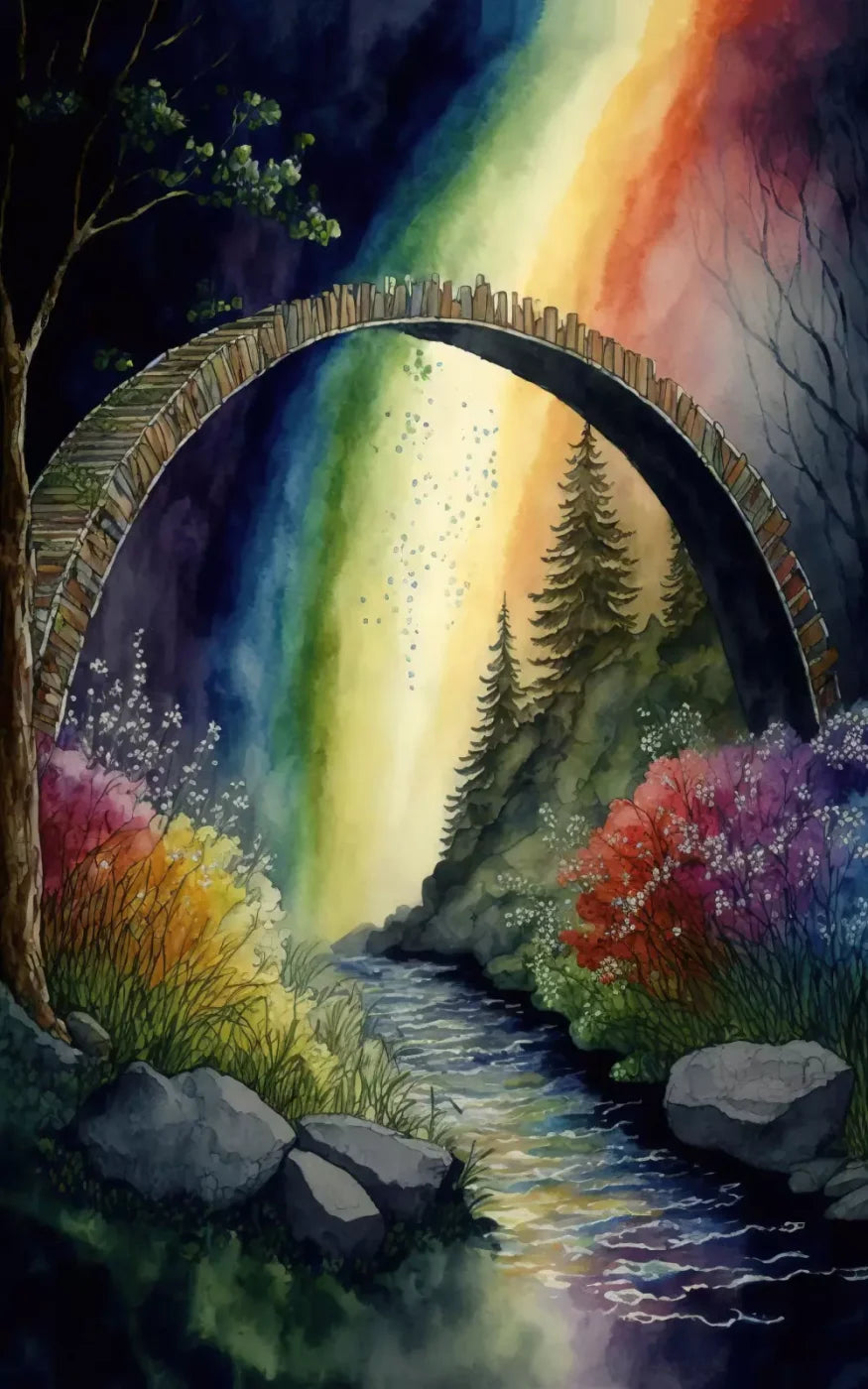 Pastel Floral Arch Dark 9’X14’ Ultracloth (108 X 168 Inch) Backdrop