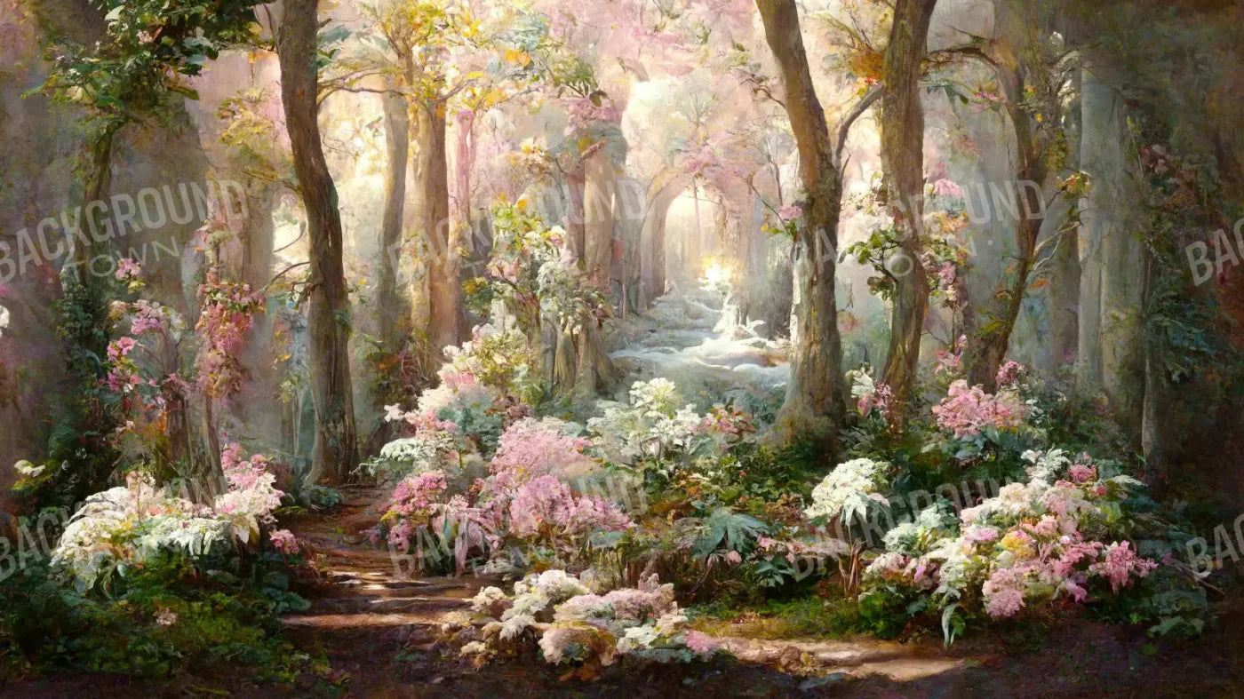 Pastel Forest 14X8 Ultracloth ( 168 X 96 Inch ) Backdrop