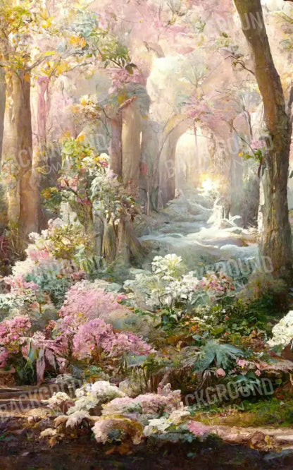 Pastel Forest 9X14 Ultracloth ( 108 X 168 Inch ) Backdrop