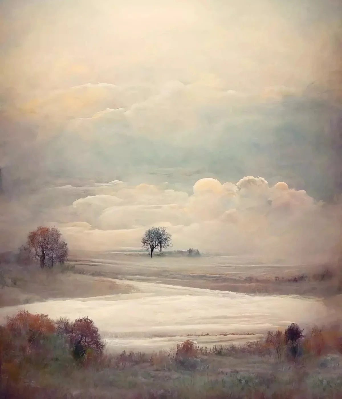 Pastel Landscape I 10X12 Ultracloth ( 120 X 144 Inch ) Backdrop