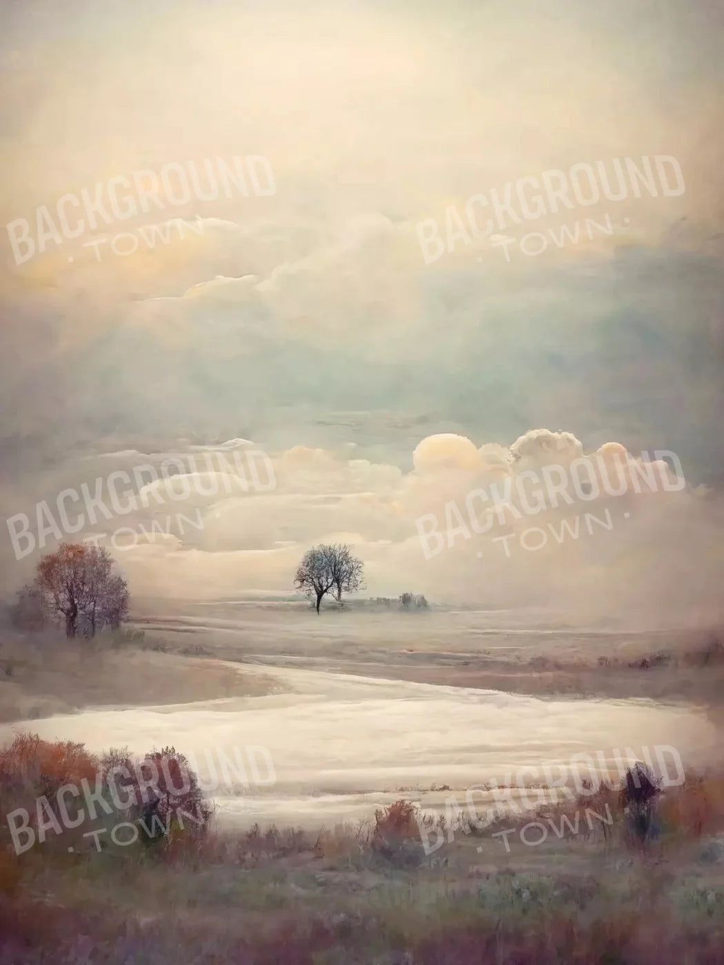 Pastel Landscape I 5X68 Fleece ( 60 X 80 Inch ) Backdrop