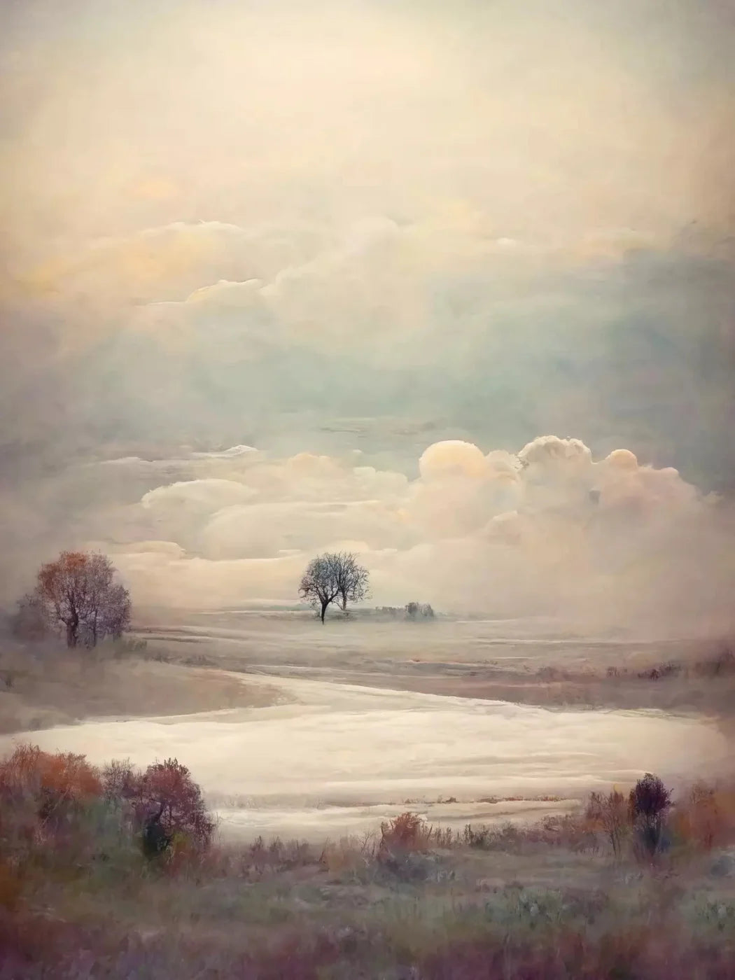 Pastel Landscape I 5X7 Ultracloth ( 60 X 84 Inch ) Backdrop