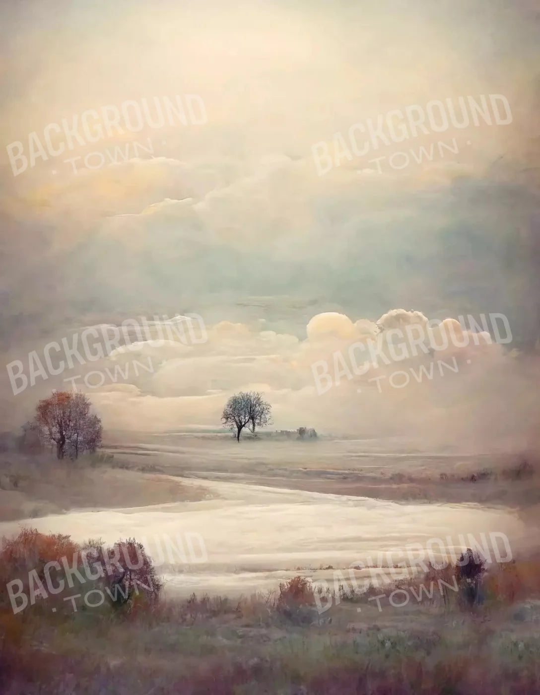 Pastel Landscape I 6X8 Fleece ( 72 X 96 Inch ) Backdrop