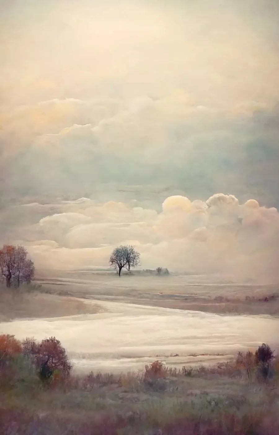 Pastel Landscape I 8X12 Ultracloth ( 96 X 144 Inch ) Backdrop