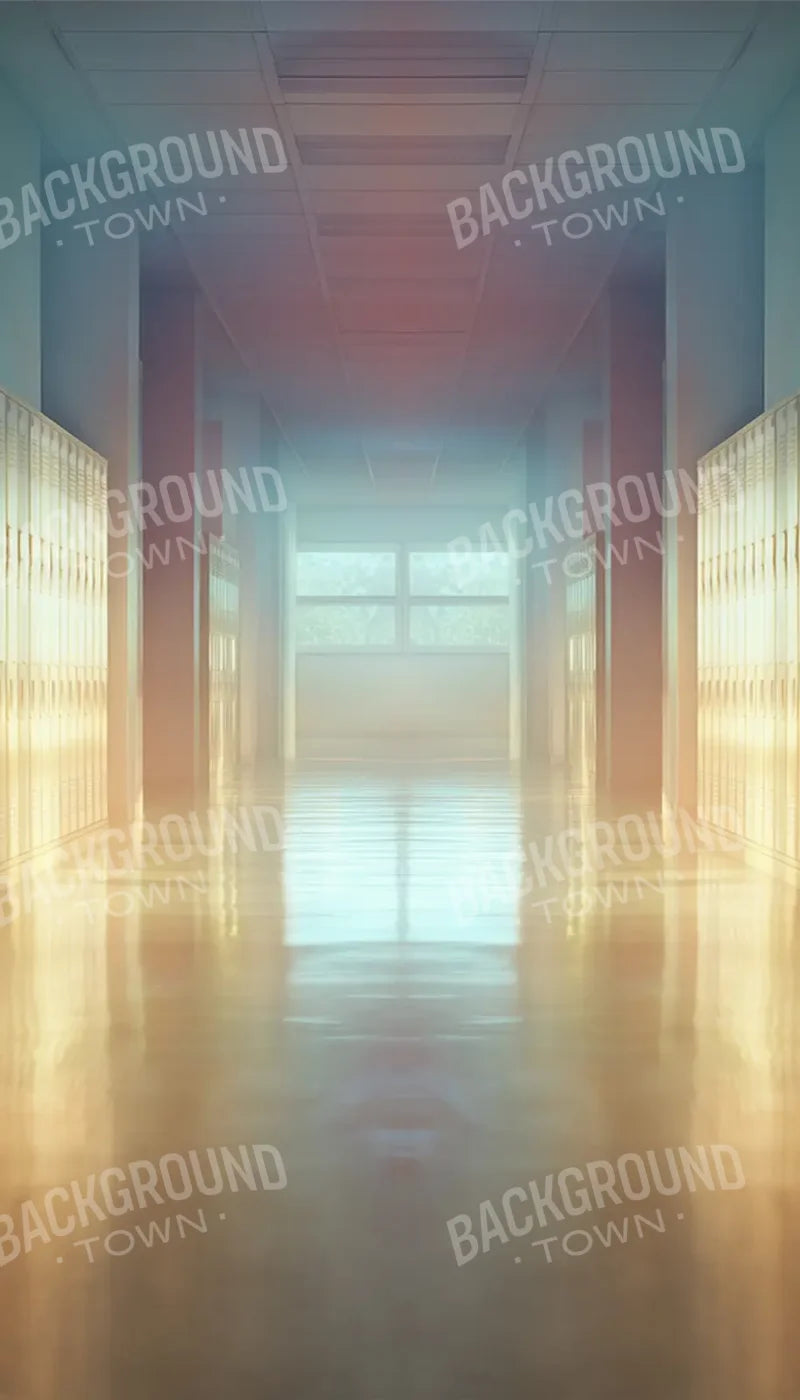 Pastel School Hallway 8’x14’ UltraCloth (96 x 168 inch) Backdrop