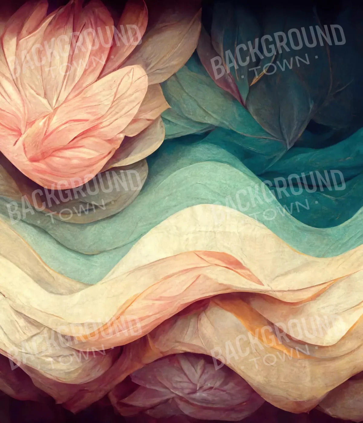 Pastel Waves 10X12 Ultracloth ( 120 X 144 Inch ) Backdrop