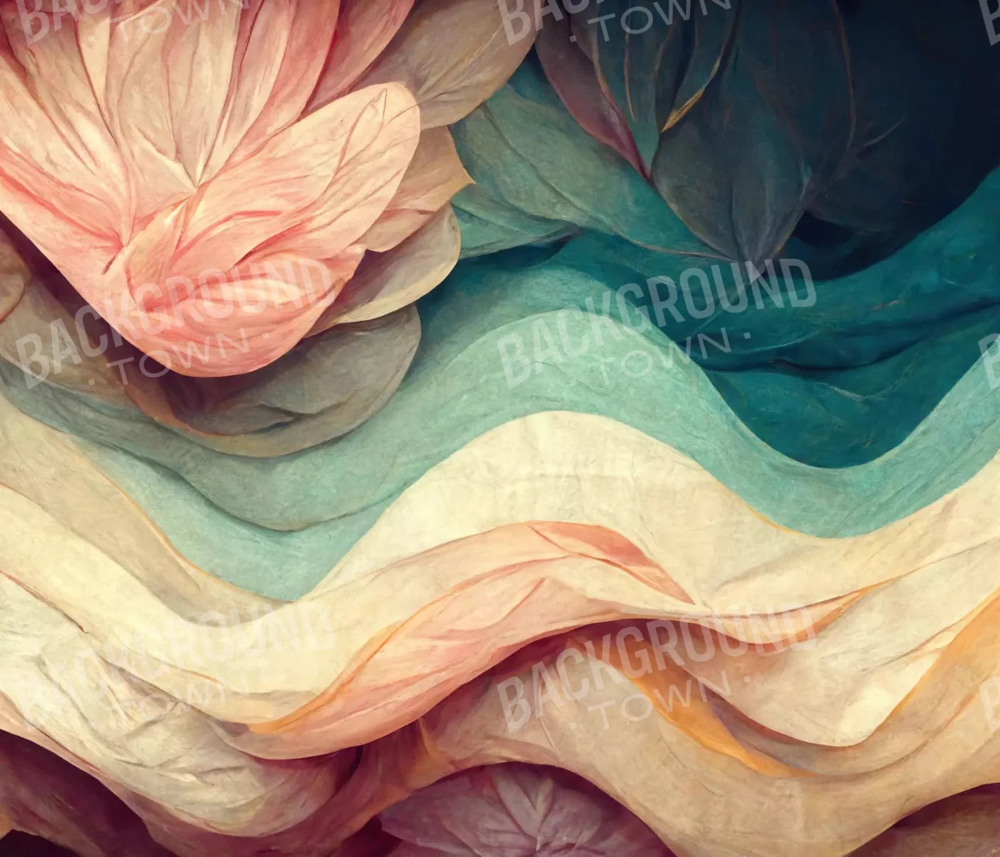 Pastel Waves 12X10 Ultracloth ( 144 X 120 Inch ) Backdrop