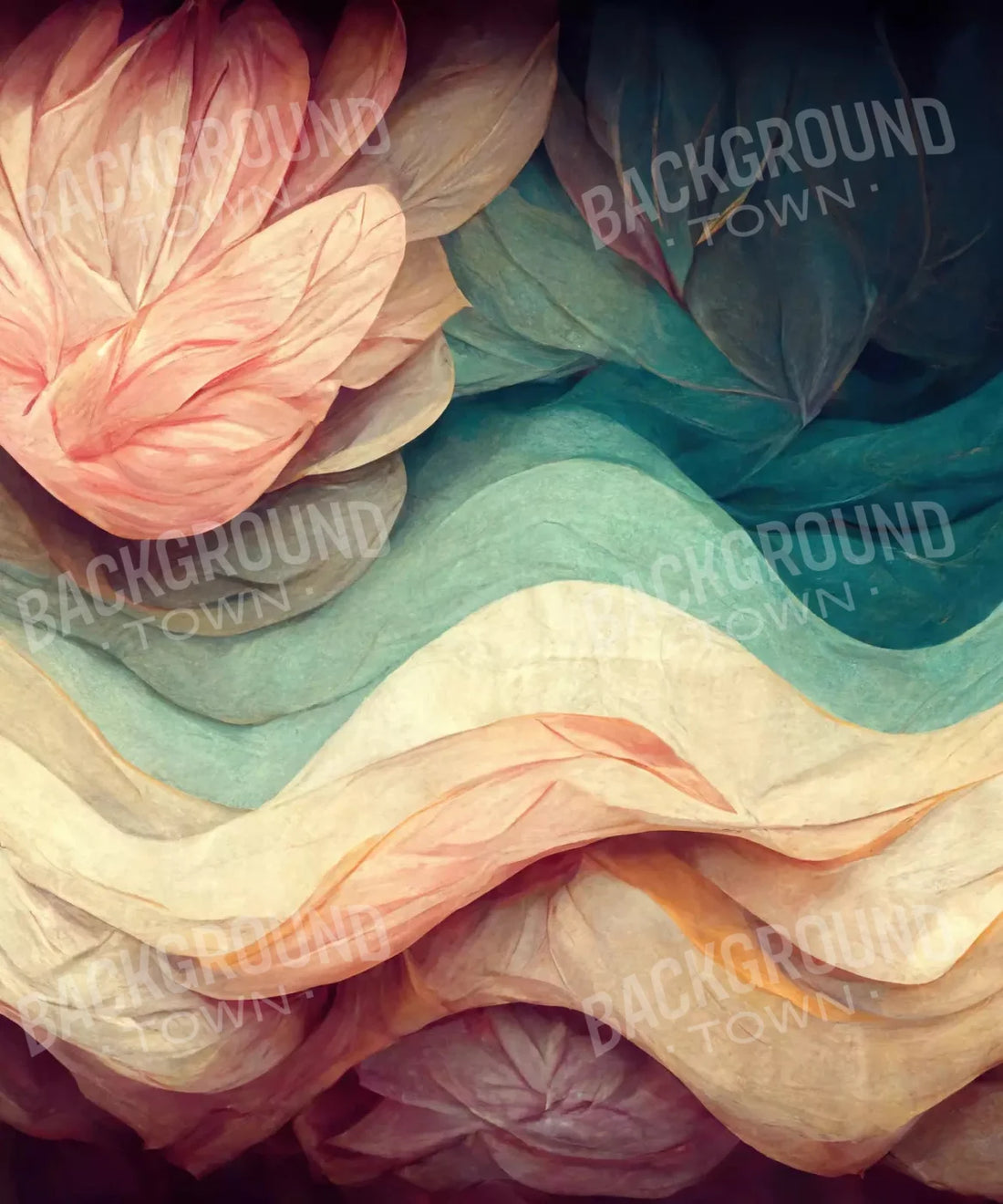 Multi-Color Floral Backdrop for Photography