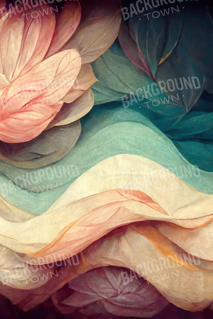 Pastel Waves 5X8 Ultracloth ( 60 X 96 Inch ) Backdrop