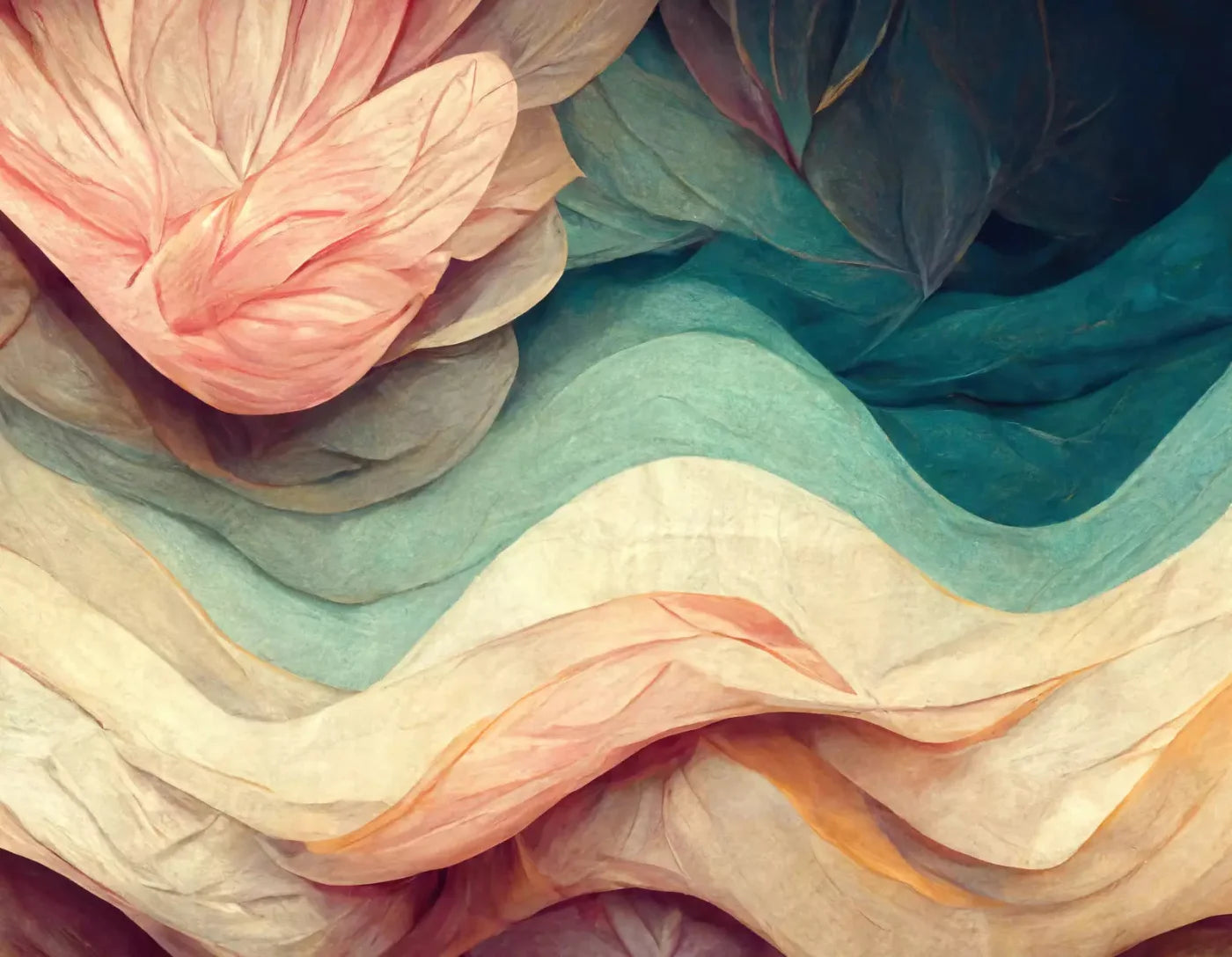 Pastel Waves 8X6 Fleece ( 96 X 72 Inch ) Backdrop