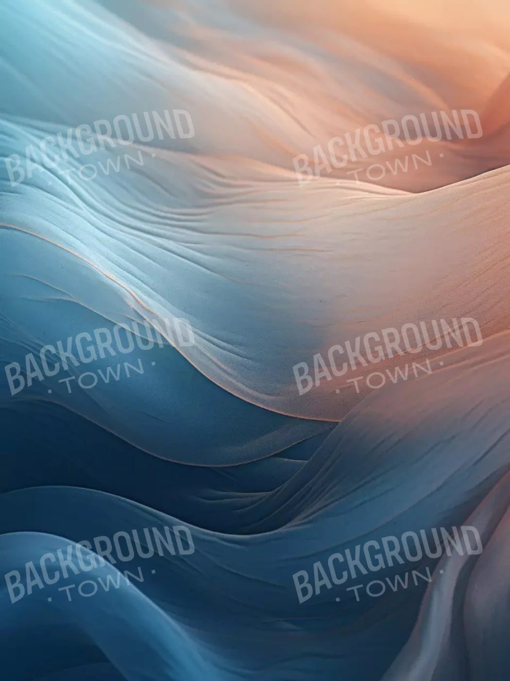 Pastel Waves I 5’X6’8 Fleece (60 X 80 Inch) Backdrop