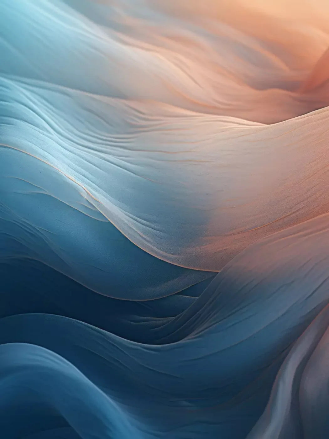 Pastel Waves I 6’X8’ Fleece (72 X 96 Inch) Backdrop