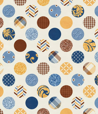 Patchwork Polka 10X12 Ultracloth ( 120 X 144 Inch ) Backdrop