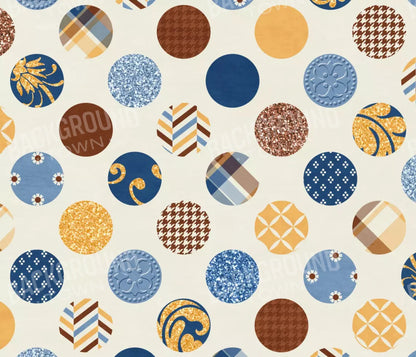 Patchwork Polka 12X10 Ultracloth ( 144 X 120 Inch ) Backdrop