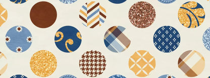 Patchwork Polka 20X8 Ultracloth ( 240 X 96 Inch ) Backdrop