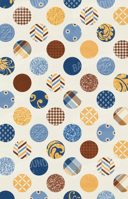 Patchwork Polka 8X12 Ultracloth ( 96 X 144 Inch ) Backdrop