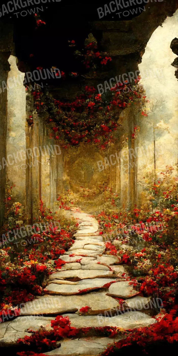 Path Of Roses 10X20 Ultracloth ( 120 X 240 Inch ) Backdrop