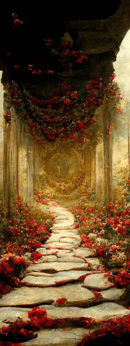 Path Of Roses 8X20 Ultracloth ( 96 X 240 Inch ) Backdrop