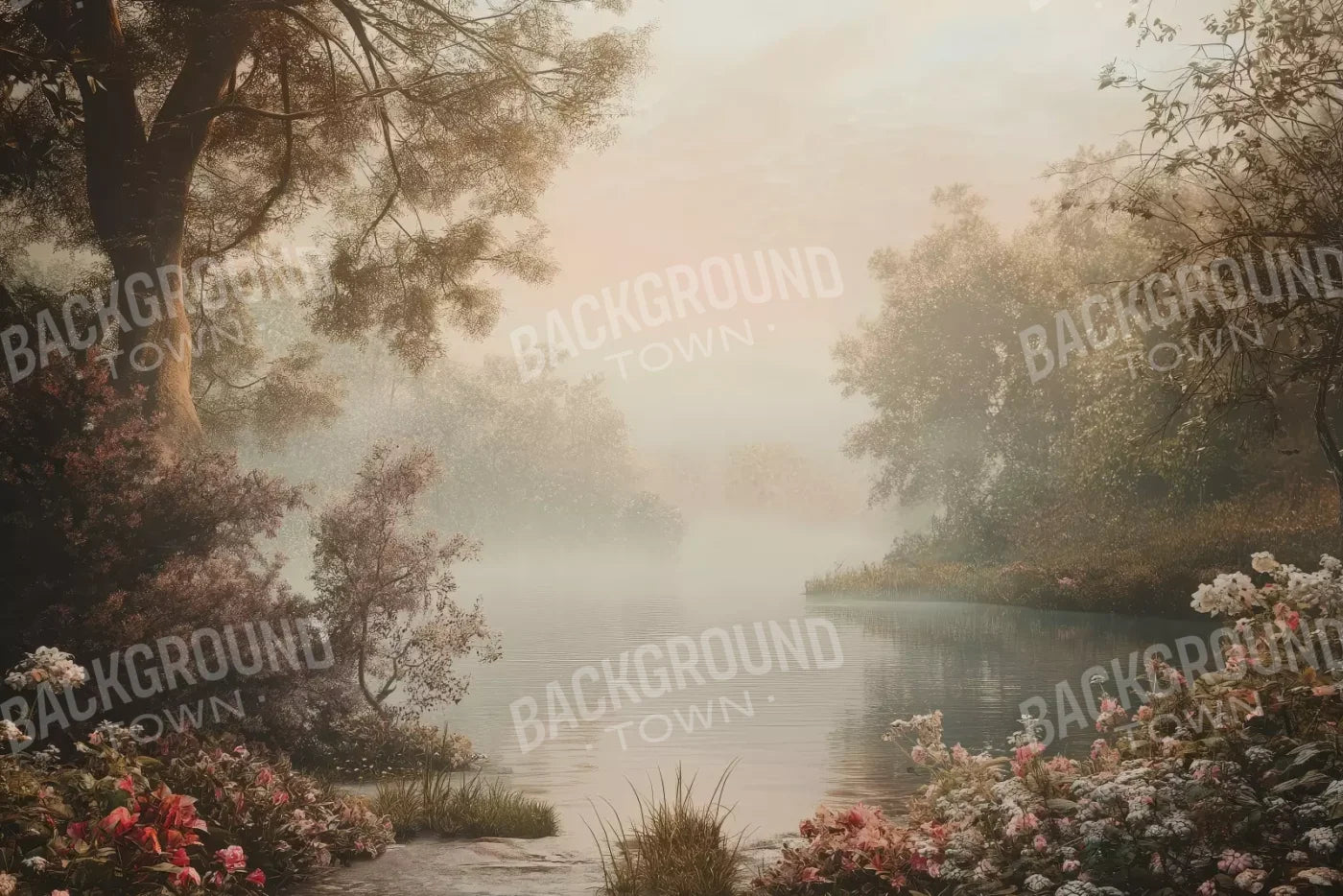 Peaceful Lake 12’X8’ Ultracloth (144 X 96 Inch) Backdrop