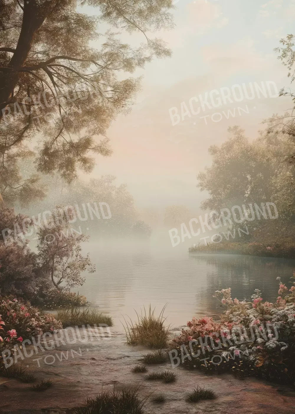 Peaceful Lake 5’X7’ Ultracloth (60 X 84 Inch) Backdrop