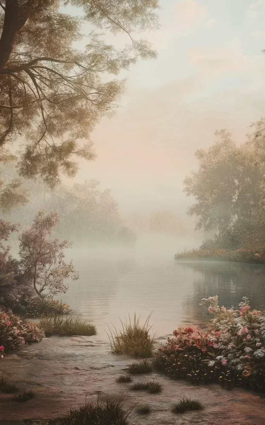 Peaceful Lake 5’X8’ Ultracloth (60 X 96 Inch) Backdrop