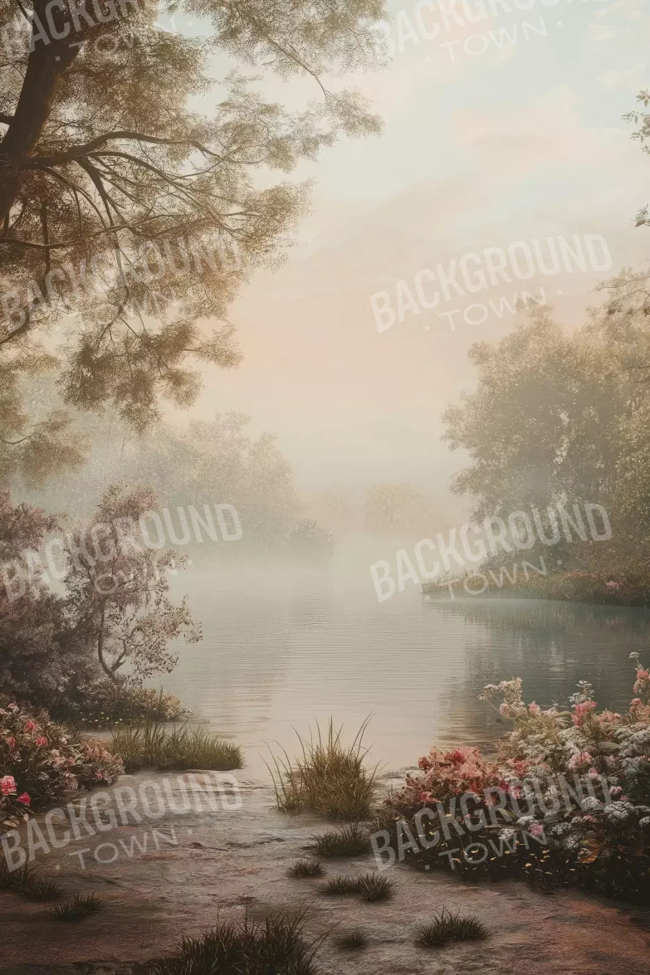 Peaceful Lake 8’X12’ Ultracloth (96 X 144 Inch) Backdrop