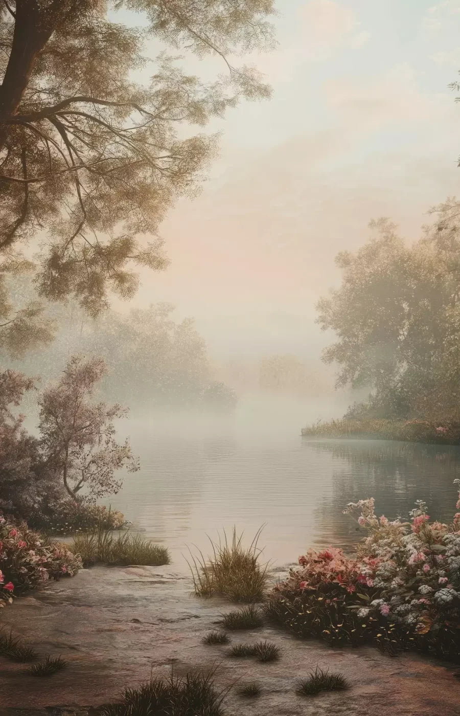 Peaceful Lake 9’X14’ Ultracloth (108 X 168 Inch) Backdrop