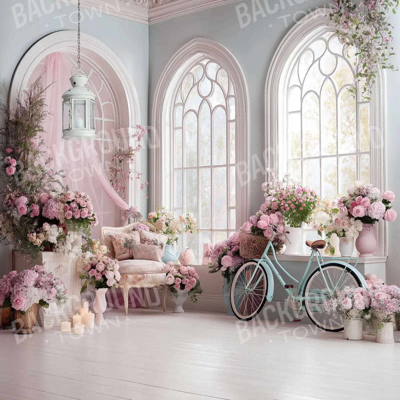 Peaceful Room 8’x8’ Fleece (96 x 96 inch) Backdrop
