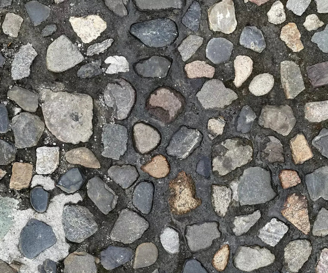 Pebble Path Floor 5X42 Fleece ( 60 X 50 Inch ) Backdrop