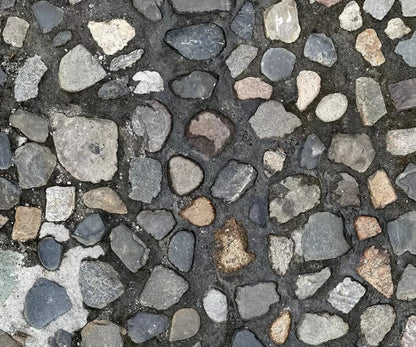 Pebble Path Floor 5X42 Fleece ( 60 X 50 Inch ) Backdrop