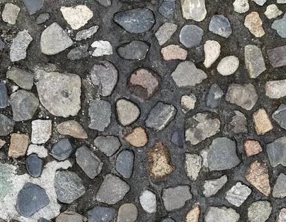 Pebble Path Floor 8X6 Fleece ( 96 X 72 Inch ) Backdrop