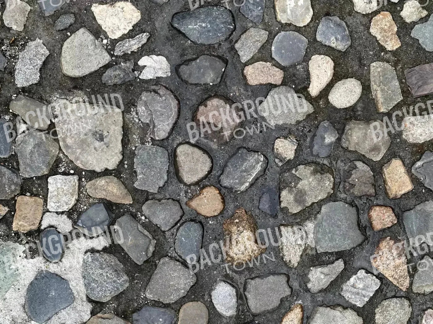 Pebble Path Floor Rubbermat 7X5 ( 84 X 60 Inch )