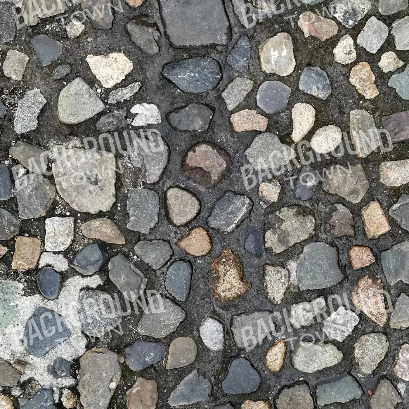 Pebble Path Floor Rubbermat 8X8 ( 96 X Inch )