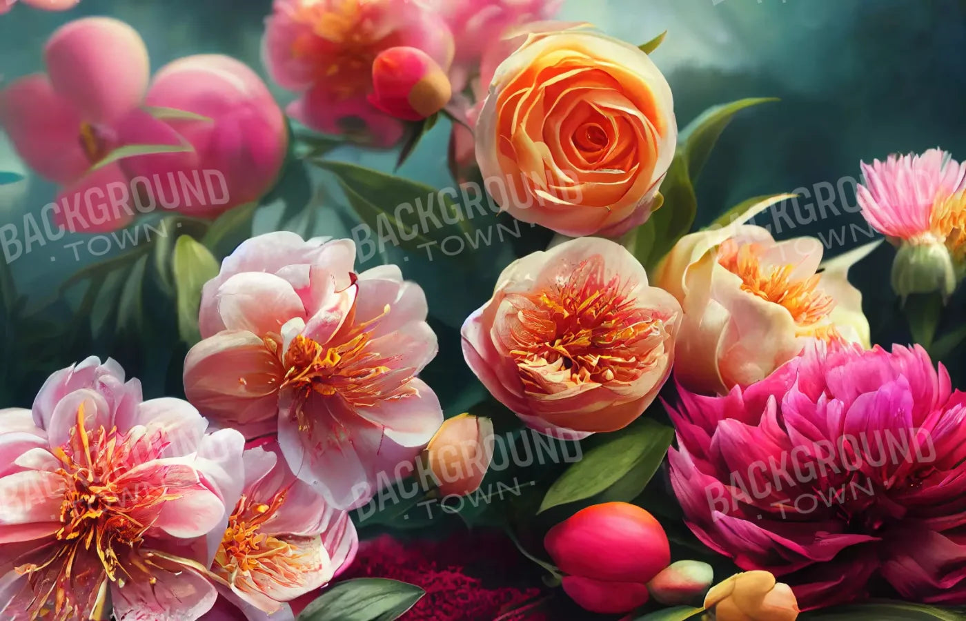 Peonia Valley 12X8 Ultracloth ( 144 X 96 Inch ) Backdrop