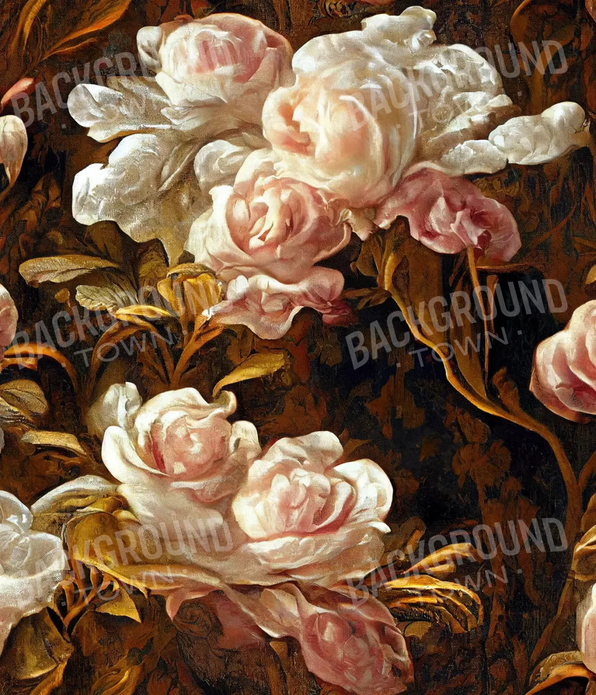 Peonies 10X12 Ultracloth ( 120 X 144 Inch ) Backdrop