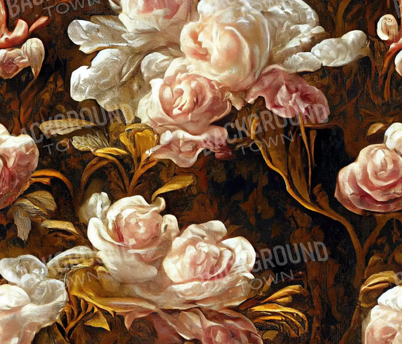 Peonies 12X10 Ultracloth ( 144 X 120 Inch ) Backdrop