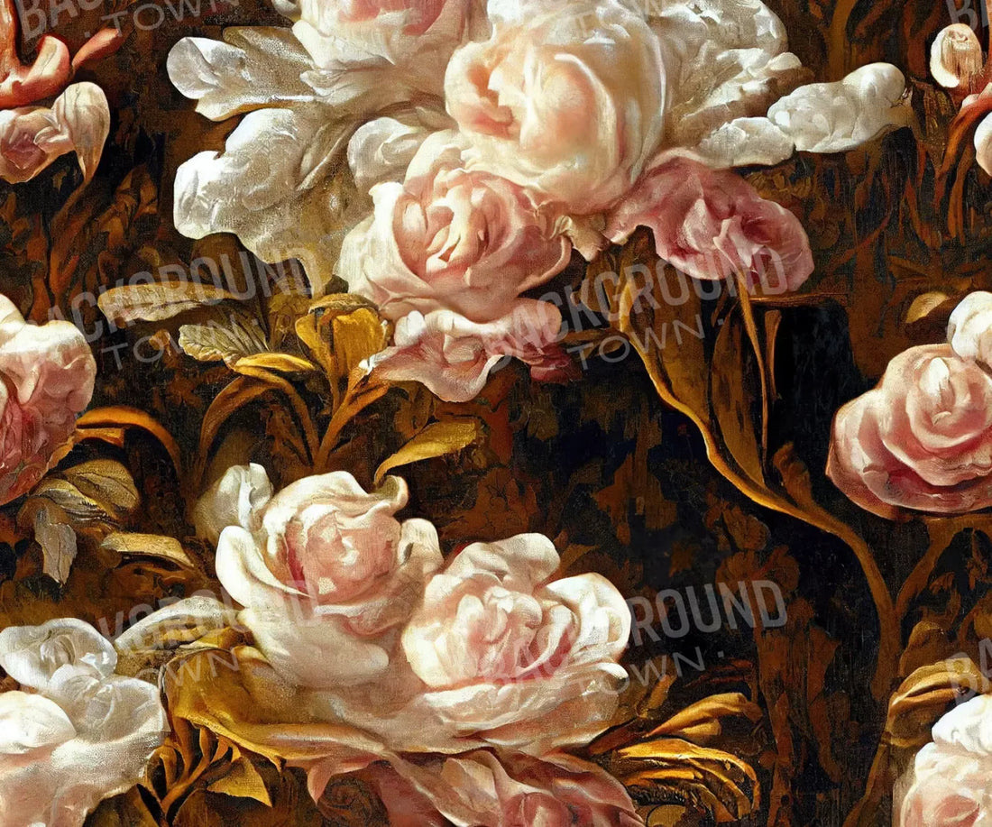 Peonies 5X42 Fleece ( 60 X 50 Inch ) Backdrop