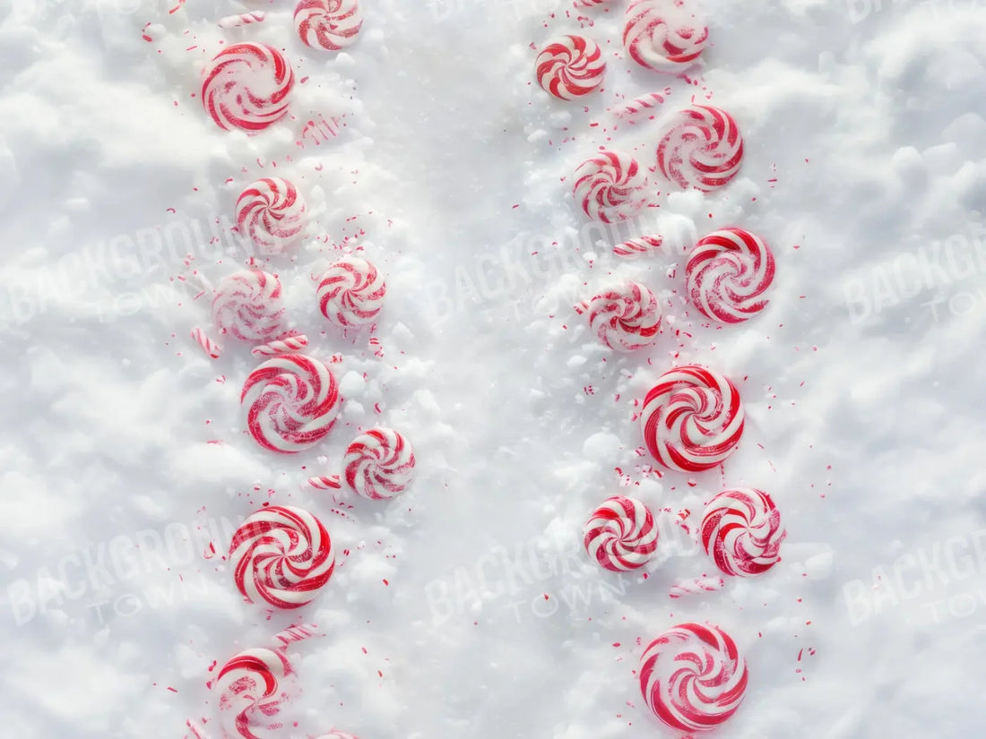 Pepper Mint Floor Path 6’8x5’ Fleece (80 x 60 inch) Backdrop