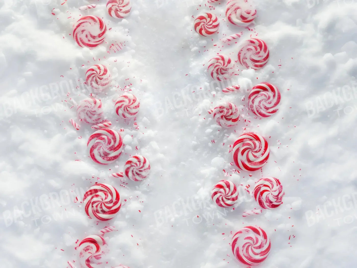 Pepper Mint Floor Path 8’x6’ Fleece (96 x 72 inch) Backdrop